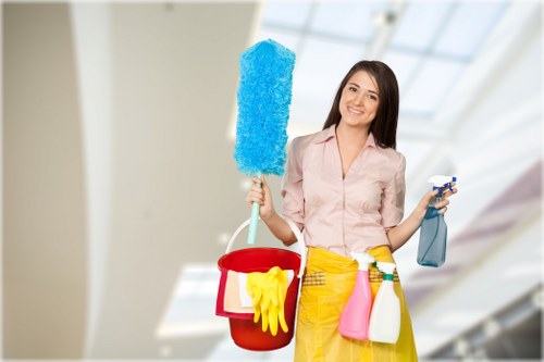 Curtain cleaning process in a bright living room