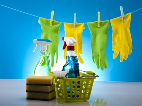 Different curtain fabrics laid out for cleaning care